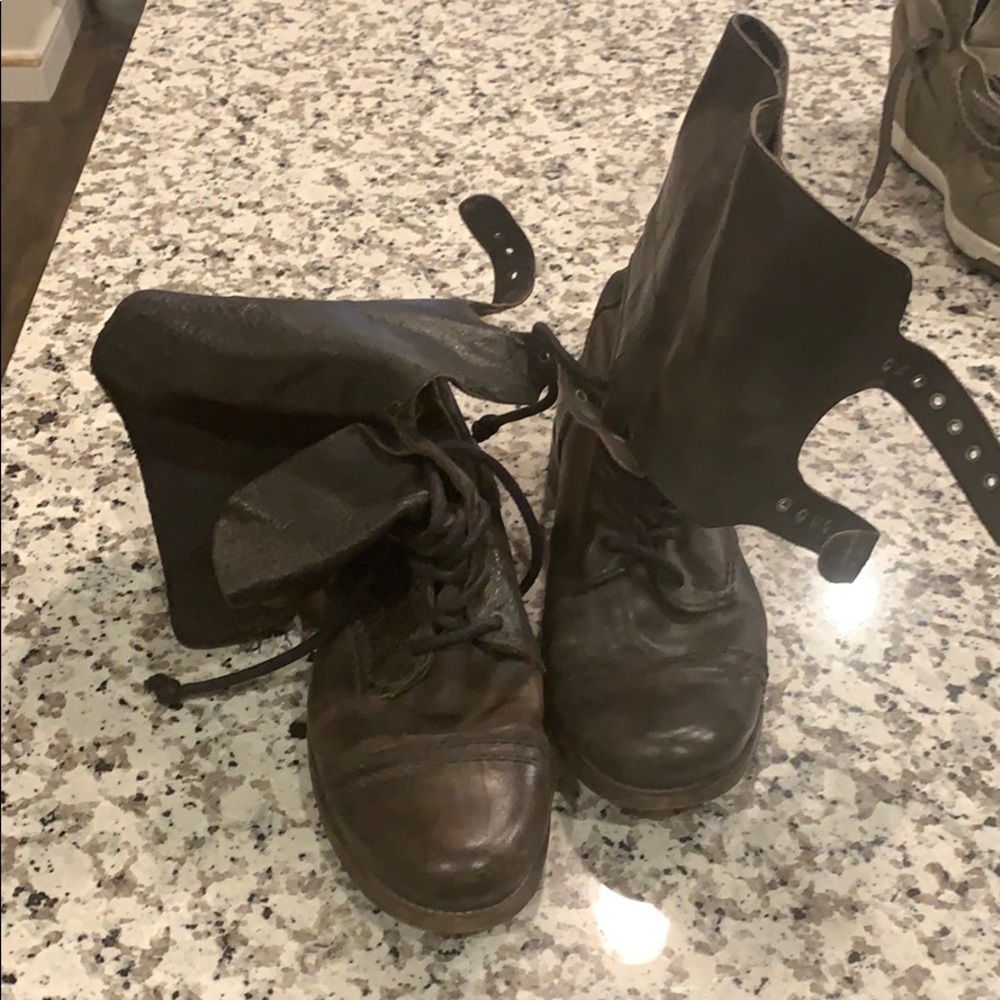 All Saints military style boots.